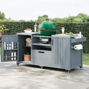 Outdoor Kitchen Island for Big Green Egg Grill