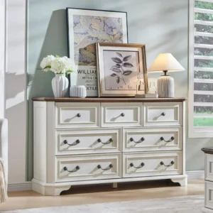 Rustic 7 Drawers Dresser