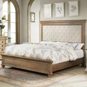 Solid Wood Farmhouse Platform Bed