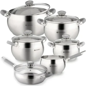 11-Piece Stainless Steel Induction Cookware Set