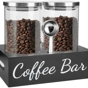 Airtight Glass Coffee Canisters Set